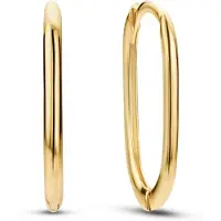Jackie Gold Ohrringe - Jackie Grand Place Oval Hoops S - Gr. unisize - in Gold - für Damen