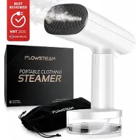 FLOWSTEAM Luxury Clothes Steamer - Hand Steamer - Steamer Clothes - Snow White Edition