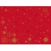 Duni Bio Dunicel-Tischset 30 x 40 cm Stargazing Red, 500 Stk/Krt (5 x 100 Stk)
