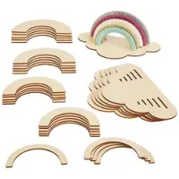 Colorations Holz Bastel Regenbogen Set - 6 Stück kreatives Spielzeug