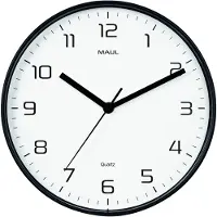MAUL Wanduhr MAULdrip Ø 25.5 x 4.5 cm Kunststoff exkl. Batterie schwarz