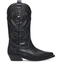 Tommy Hilfiger Cowboystiefel Archive Cowboy Boot Leather EN0EN03046 Schwarz 39