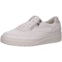 Waldlaufer Schnürhalbschuhe in weiss/weiss kombi, Gr. 8