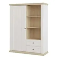 Möbel Kraft Highboard ¦ weiß ¦ Maße (cm): B: 119,3 H: 156,2 T: 43.5