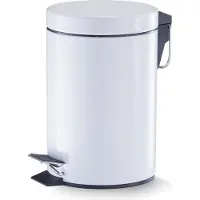 Zeller Treteimer, 3 ltr., Metall, weiß Ø17 x 26 cm