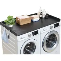 Vevor Arbeitsplatte für Waschmaschine &amp; Trockner (137 x 69,9 cm) mit Erhöhtem Rand &amp; Haken