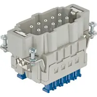 Harting Han 10ES Press Stifteinsatz (M) Käfigzugfederanschluss Press, 10-polig+PE 500V, 16A - 1 Stück