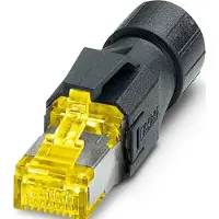 Phoenix Contact Phoenix VS-08-RJ45-10G/Q - RJ-45 - Schwarz - Gelb - Polyamid - Nickel/Gold - IP20 - 50 V