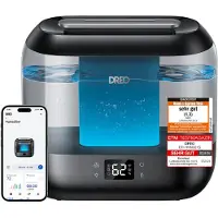 Dreo Smart Luftbefeuchter für Schlafzimmer, oben befüllbarer 4L Supergroßer Kühler Nebel Humidifier mit Öl Diffusor und Nachtlicht, 36 Stunden Laufzeit, leiser Ultraschall Luftbefeuchter Zuhause