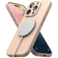 Ringke - Silicone Magnetic MagSafe - iPhone 16 Pro - Pink Sand