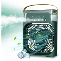 Axvcuxio 4 in 1 Tragbare Klimaanlagen,Ventilator,3 Geschwindigkeiten,5 Sprüharten,Timer,Luftbefeuchter mit 600ml-Wassertank,USB-Ladefunktion Luftkühler,leiser