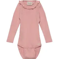 Minymo Body l/ä - Rib - Misty Rose - - 68 - Body L/Ä
