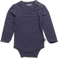 Minymo Body l/ä - Bambus - Navy - - 74 - Body L/Ä