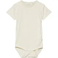 Minymo Body k/ä - Bambus - Weiß - - 74 - Body K/Ä