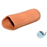 CeramicNature Aquariumdekoration Cave Triangle L Red 16,5 x 6 cm rot Keramik Röhre dreieckig