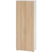 Hammerbacher Regal/Türen 6OH 968T6 Weiss/Eiche