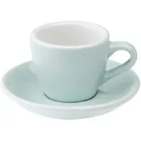 Loveramics Egg - Espresso 80 ml Cup and Saucer - River Blue
