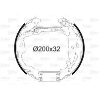 Valeo Bremsensatz Trommelbremse Hinten für TOYOTA AYGO (WNB1, KGB1) 554848