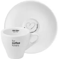 Ascaso Tasse und Untertasse 180 ml, Liebe