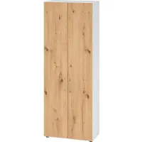 Hammerbacher Regal/Türen 6OH 968T6 Weiss/Asteiche