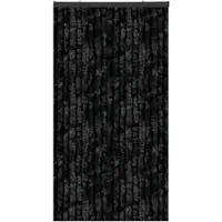 Arsvita Flauschvorhang 120x200 Unistreifen schwarz