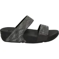 FitFlop Lulu Geo Glitz, Schwarz, Größe 38