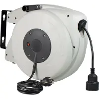 As Schwabe Automatik Kabeltrommel 20m Kabelaufroller Verlängerung H05VV-F 3G1.5 Innen IP20