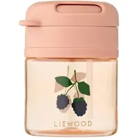 Liewood Becher m. Strohhalme - Pavia - 280 ml - Berry/Pale Toska - - One Size - Becher