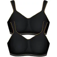 Viania 2er Pack Sport BH intense in schwarz schwarz | Gr.: 95E