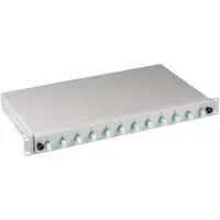 Efbe-Schott EFB Elektronik B71901L12OM3, LC, Aqua-Farbe, Grau, Multi-Modus, Metall, OM3, 483 mm