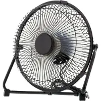 Deltaco FT-758, Haushalts-Lamellenlüfter, Schwarz, Tisch, 18 cm, USB, 2,5 W