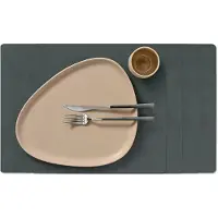 Lind DNA Tischset Square L Nupo Anthracite (4er Set)-35 x 45 cm