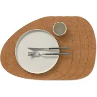 Lind DNA Tischset Curve L Hippo Nature (4er Set)-37 x 44 cm