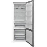 Continental Edison Bottom-Freezer Kühlschrank-Gefrierkombination 472 L Total No Frost Inox, 41 dB leise, digitale Steuerung, 2 Türen (umkehrbar)