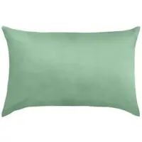TRAUMSCHLAF Uni Feinbiber Kissenbezug Kissenbezug einzeln 40x60 cm | hellgrün - grün