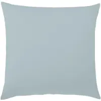 TRAUMSCHLAF Uni Feinbiber Kissenbezug Kissenbezug einzeln 80x80 cm | hellblau - blau