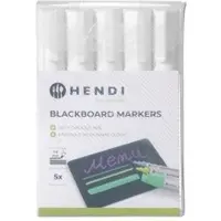 Hendi 80x Kreidemarker 6 mm,5x weiß