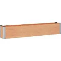 vidaXL Hochbeet Braun 200 x 30 x 36 cm WPC und Aluminium