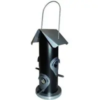 Ryom foderautomat t/fuglebl. rund metal 25 cm