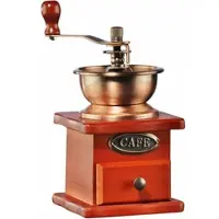 Haushalt International Kaffeemühle mit Keramik-Kegelmahlwerk Mahlgrad einstellbar 14052