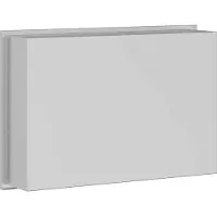 vidaXL Duschnische Silber 45 x 30 x 9,5 cm Edelstahl