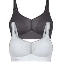 Anita Sport BH mit Schale air control DeltaPad in Weiss anthrazit | Gr.: 75D