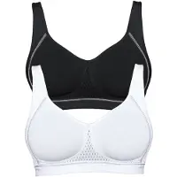Susa 2er Pack Sport BH Move medium in Schwarz Weiss | Gr.: 85D