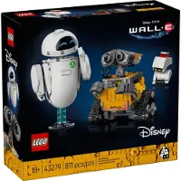 LEGO Disney WALL-E & EVE – Bauset mit den Kultfiguren aus dem Disney Pixar Film | Geschenkidee & Sammlerset für Kinder und Erwachsene - 43279 811 Teile