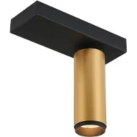 Loom Design LED-Deckenleuchte X-Beam, 1-flg., schwarz/gold dimmbar, schwarz, für Wohn- / Esszimmer, Aluminium, Modern, LED Deckenlampe