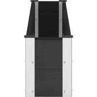 vidaXL Hochbeet Schwarz 200 x 30 x 36 cm WPC und Aluminium