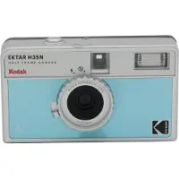 Kodak EKTAR H35N, Kompakt-Filmkamera, 35 mm, 22 mm, Mechanisch, 1/100 s, Blau, Silber