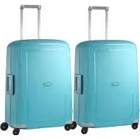 Samsonite S'cure Spinner 69cm Duo Pack Aqua Blau
