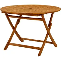 Markenlos Klappbarer Gartentisch, 110 cm Massivholz Akazie