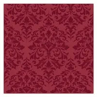 Ava 30 Papierservietten 33x33cm Tischservietten 2lagige zum Falten Papierservietten für Hochzeit Geburtstag Weihnachten mit Barock Muster elegant Bordeaux